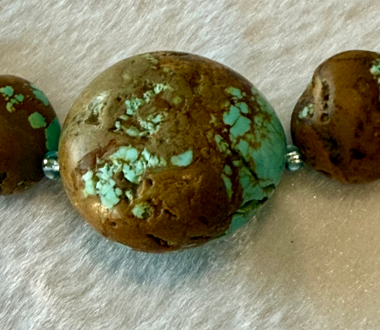 Rare #8 Turquoise necklace and earring set Image