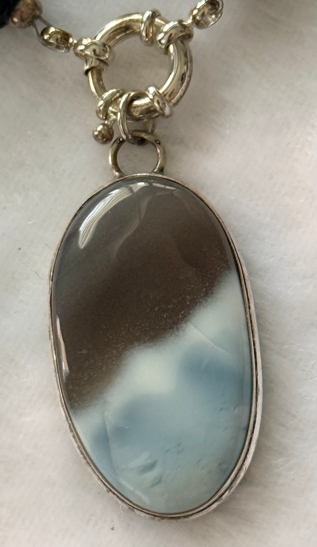 Smoky Quartz and Blue Chalcedony 2 strand set Image