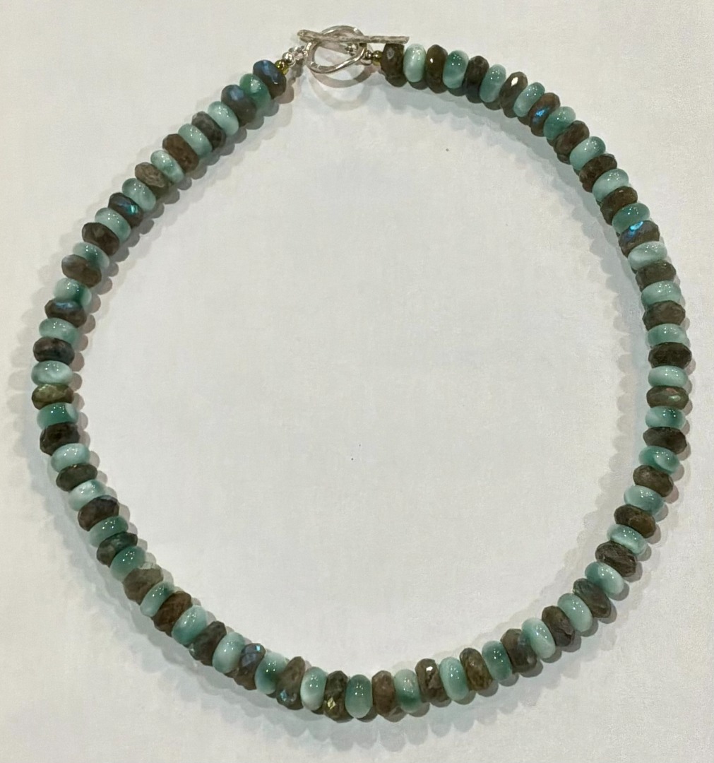 Labradorite & Green Angelite Set Image
