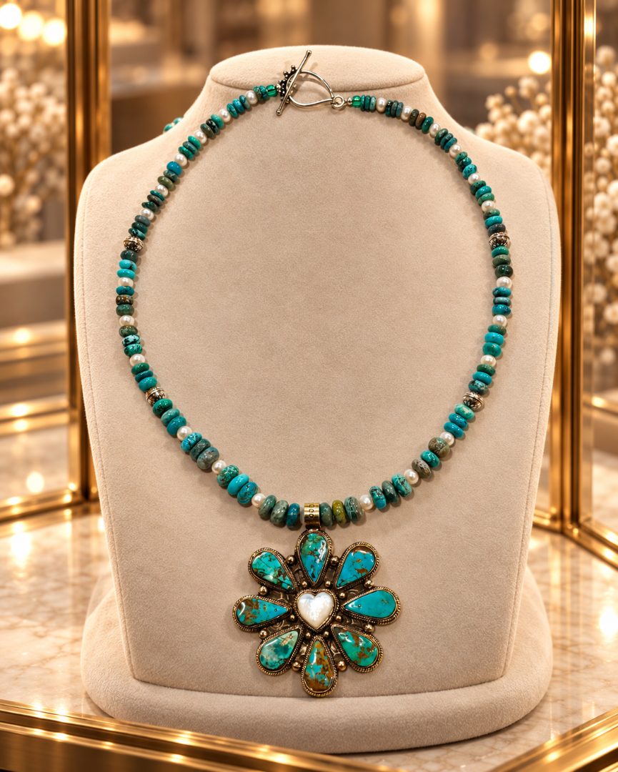 Hubei Turquoise and Pearl Set Image