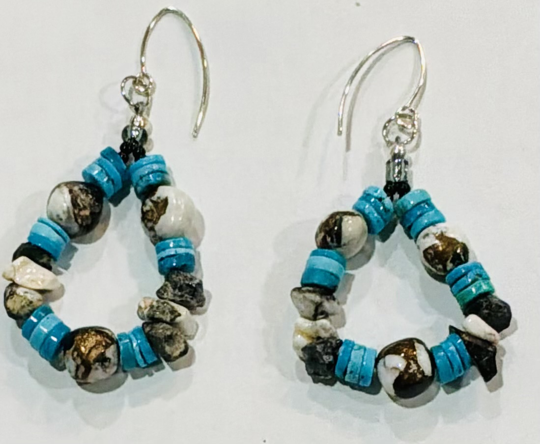 White Buffalo and Turquoise Set Image