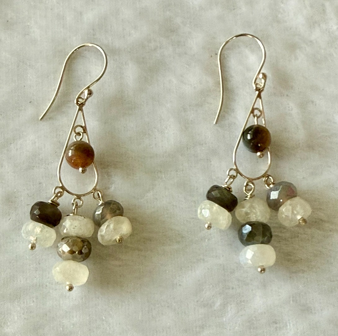 Moonstone and Inlay Moonstone Pendant Set Image