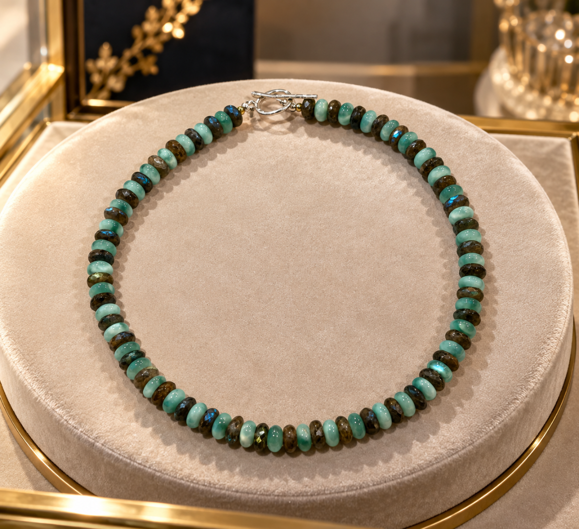 Labradorite & Green Angelite Set Image