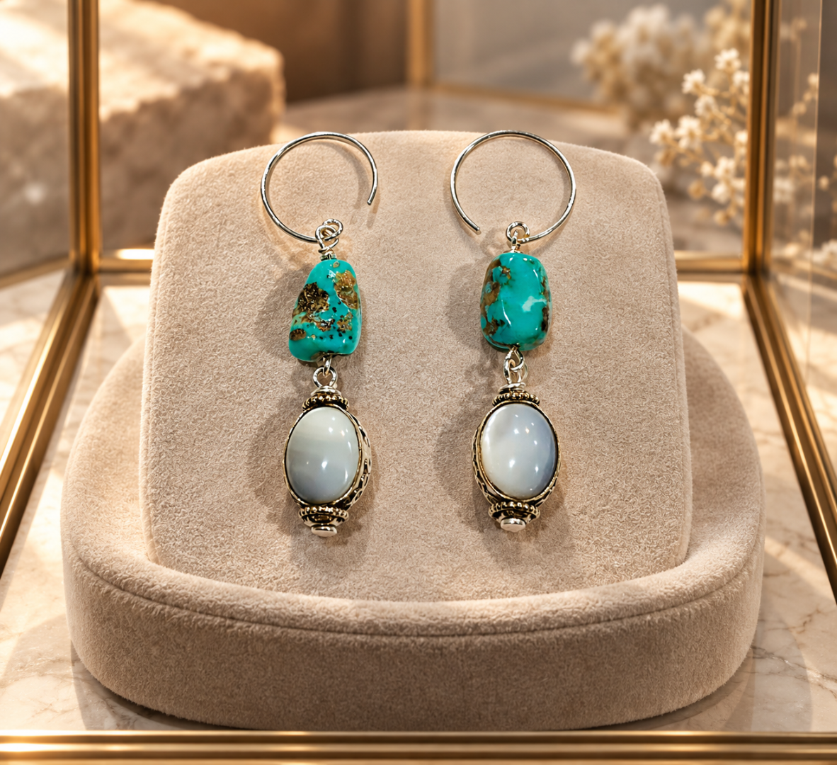 Hubei Turquoise and Pearl Set Image